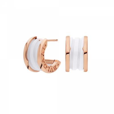 Серьги Bvlgari B.Zero1 White Ceramic