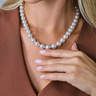Колье Mikimoto 9-12 mm White South Sea Cultured Pearl Necklace