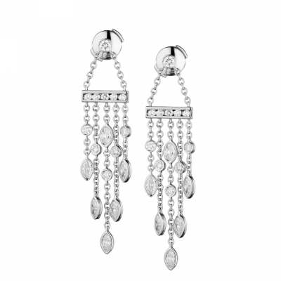 Серьги Tiffany & Co Swing Platinum Diamond Drop Earrings