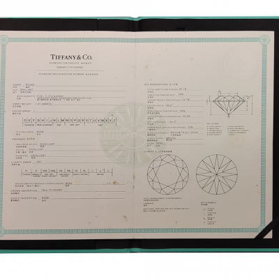 Кольцо Tiffany & Co 1,41 ct H/VS1 Emerald Cut Brilliant Platinum