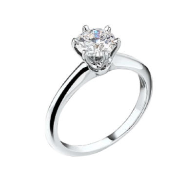 Кольцо Tiffany & Co Round Brilliant 0,62 ct H/VS2 Platinum