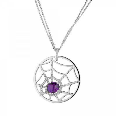 Подвеска Chaumet Attrape Moi Catch Me Spider White Gold Diamond Amethyst