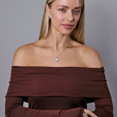 Подвеска Bvlgari Fiorever White Gold & Diamonds