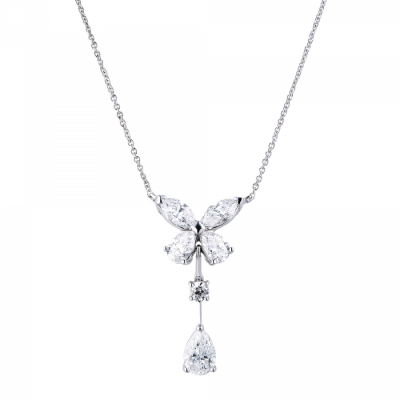 Подвеска Graff CLASSIC BUTTERFLY PEARSHAPE DIAMOND DROP PENDANT