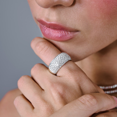 Кольцо H.Stern Wide Pave Diamond Ring