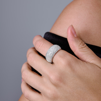 Кольцо H.Stern Wide Pave Diamond Ring