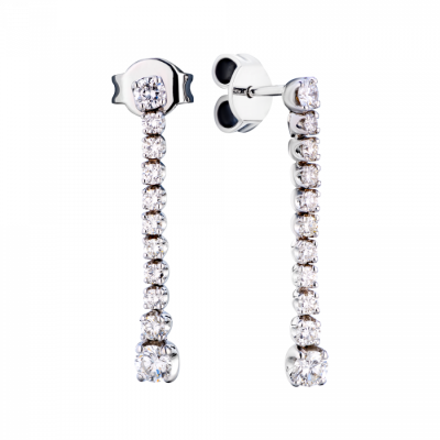 Серьги H.Stern 1,20 ct F-H/VS Round Cut Diamonds & White Gold