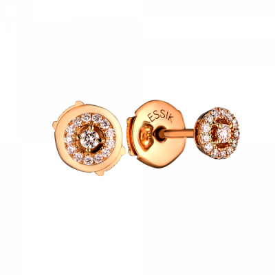 Пусеты Messika Joy XS Pink Gold & Diamond