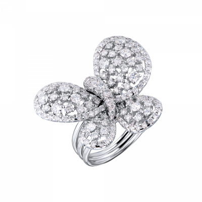 Кольцо No name Butterfly 3,05 ct Round Cut Diamonds & White Gold