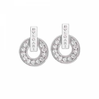 Серьги Bvlgari  White Gold & Diamonds