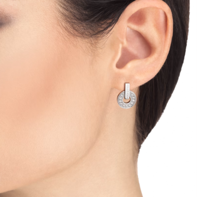 Серьги Bvlgari  White Gold & Diamonds