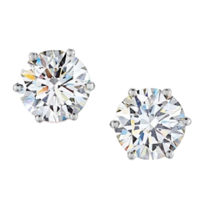 Пусеты HRD Antwerp 2,01 ct I/VS1 - 2,01 ct I/VS1 Round Cut Diamonds