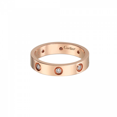 Кольцо Cartier Love Small Model 8 Diamonds Rose Gold (SIZE 51)