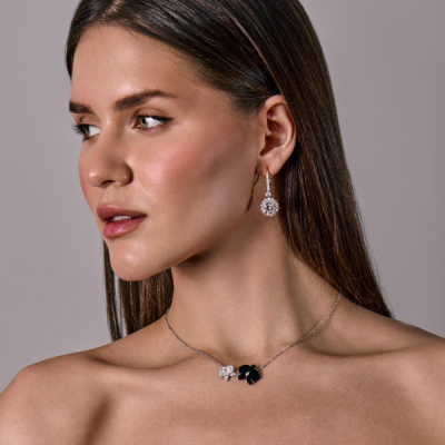 Серьги GIA 3,51 ct M/VS2 - 3,61 ct M/VS2 Round Cut Diamonds & White Gold