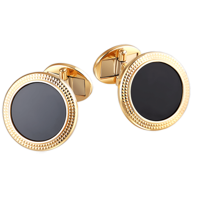 Запонки Patek Philippe Black Onyx Calatrava Yellow Gold