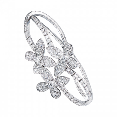 Браслет Graff Triple Pave Butterfly Diamond Bracelet
