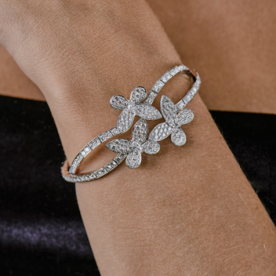 Браслет Graff Triple Pave Butterfly Diamond Bracelet