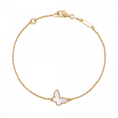 Браслет Van Cleef & Arpels Sweet Butterflies Yellow gold & Mother-of-pearl