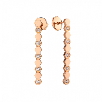 Серьги Chaumet Bee de Rose Gold & Diamond