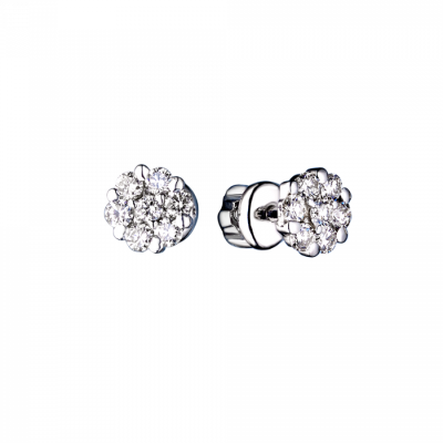 Пусеты No name 0,40 ct H/VS Round Diamonds