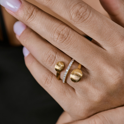 Кольцо NANIS Anello contrariè "ÉLITE" in oro e diamanti