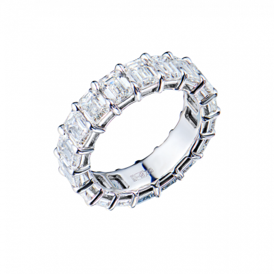 Кольцо GIA 5,47 ct D-F/SI1 Emerald Cut Diamonds