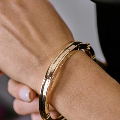 Браслет No name в стиле Bvlgari B.Zero1 Yellow Gold