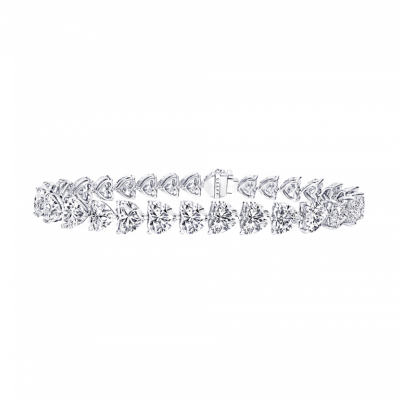 Браслет Graff 21,81 ct Heartshape Diamond Line