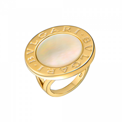 Кольцо Bvlgari  Mother of Pearl Yellow Gold