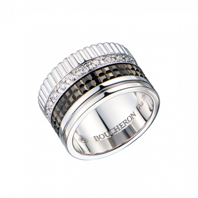 Кольцо Boucheron Quatre Black Edition Large Ring (SIZE 49)