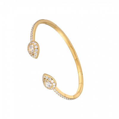 Браслет David Morris Simple Rose Cut Flexi Bangle