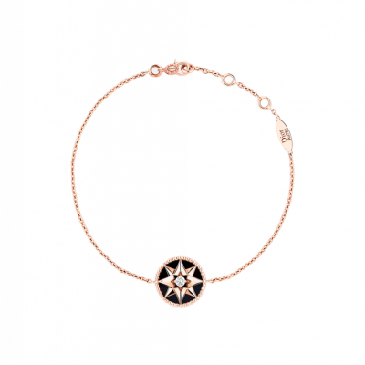 Браслет Dior Rose des Vents Onyx & Rose Gold & Diamond