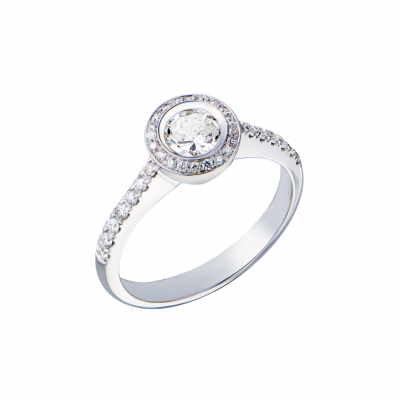 Кольцо Ralfdiamonds 1,01 ct I/SI1 Round Cut Diamond & White Gold