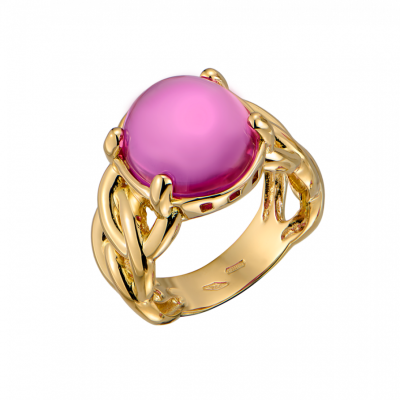 Кольцо No name Yellow Gold & Rose Sapphire Ring
