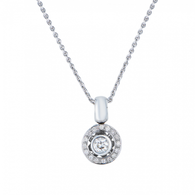 Подвеска No name 0,33 ct J/I1 & 0.18 ct Round Diamonds