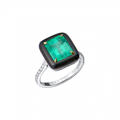 Кольцо No name 3,34 ct Natural Emerald & Diamonds
