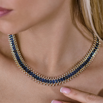 Комплект Vasily Konovalenko Diamonds & Sapphires Magnificent lady evening party set