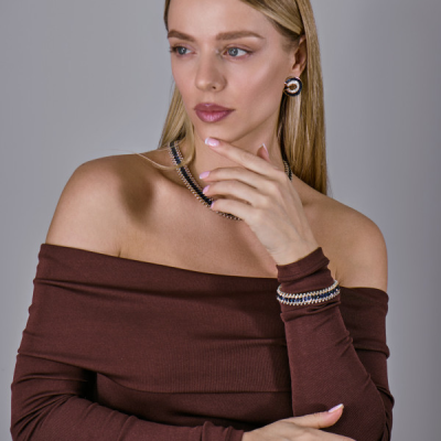 Комплект Vasily Konovalenko Diamonds & Sapphires Magnificent lady evening party set