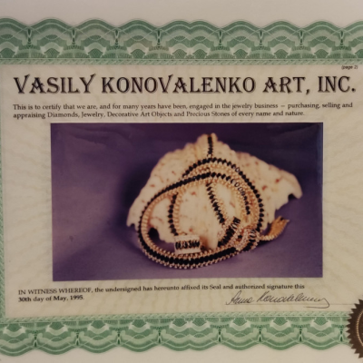 Комплект Vasily Konovalenko Diamonds & Sapphires Magnificent lady evening party set