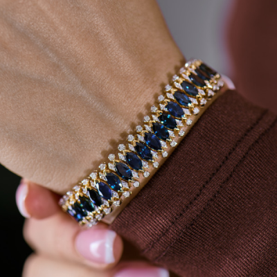 Комплект Vasily Konovalenko Diamonds & Sapphires Magnificent lady evening party set