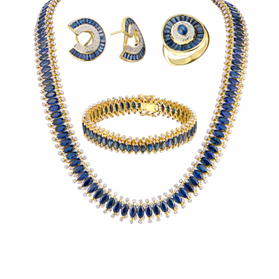 Комплект Vasily Konovalenko Diamonds & Sapphires Magnificent lady evening party set