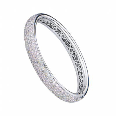 Браслет No name 7,00 ct J/VS2 Round Cut Diamonds & White Gold