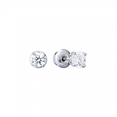 Пусеты No name 0,50 ct H/SI2 - 0,50 ct G/SI1 Round Cut Diamonds МГУ