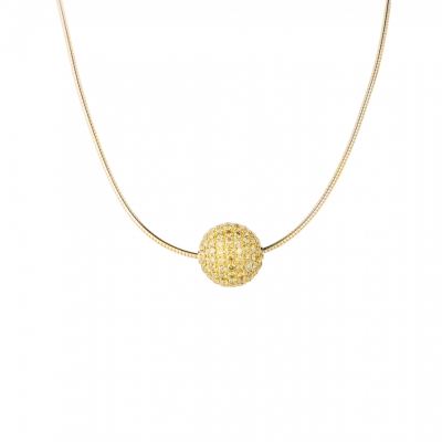 Колье No name Fireball Sapphire & Yellow Gold