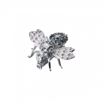 Брошь No name Bee Brooche White Gold & Diamond
