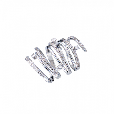 Кольцо Tamara Comolli Curriculum Vitae 1,09 ct Round Cut Diamonds & White Gold