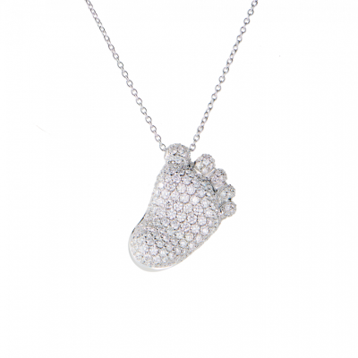 Подвеска Pasquale Bruni Orme Diamond White Gold Baby Foot