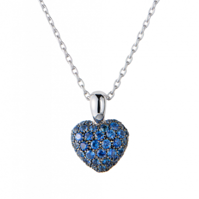 Подвеска Chopard Heart White Gold & Sapphire
