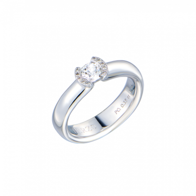 Кольцо No name 0,35 ct E/VS2 Round Cut Diamond & White Gold