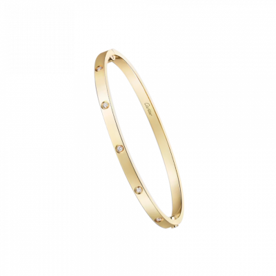 Браслет Cartier Love Small Model Yellow Gold 10 diamonds (SIZE 18)
